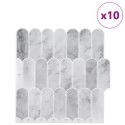 VidaXL Dekoracyjne naklejki 10 pcs Marmur szary 30 x 30 x 0,8 cm