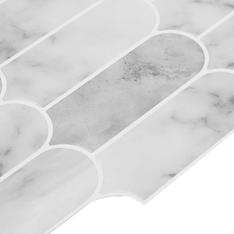 VidaXL Dekoracyjne naklejki 10 pcs Marmur szary 30 x 30 x 0,8 cm