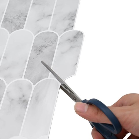 VidaXL Dekoracyjne naklejki 10 pcs Marmur szary 30 x 30 x 0,8 cm