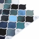 VidaXL Dekoracyjne naklejki 10 pcs Niebieskozielony 27 x 27 x 0.8 cm