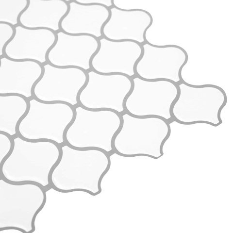 VidaXL Dekoracyjne naklejki 20 pcs Biały 27 x 27 x 0.8 cm