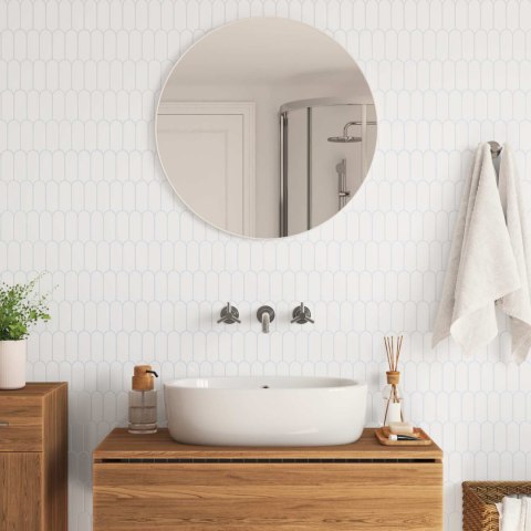 VidaXL Dekoracyjne naklejki 20 pcs Biały 30 x 30 x 0,8 cm