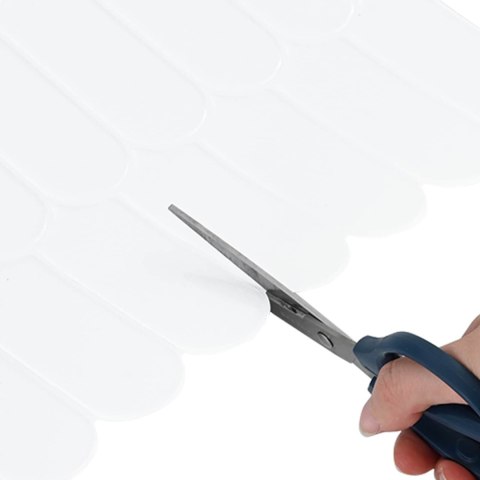 VidaXL Dekoracyjne naklejki 20 pcs Biały 30 x 30 x 0,8 cm