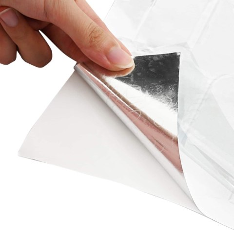 VidaXL Dekoracyjne naklejki 20 pcs Biały 30 x 30 x 0,8 cm