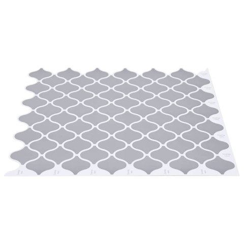 VidaXL Dekoracyjne naklejki 20 pcs Szary 27 x 27 x 0.8 cm