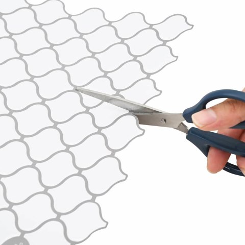 VidaXL Dekoracyjne naklejki 50 pcs Biały 27 x 27 x 0.8 cm