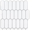 VidaXL Dekoracyjne naklejki 50 pcs Biały szary 30 x 30 x 0,8 cm