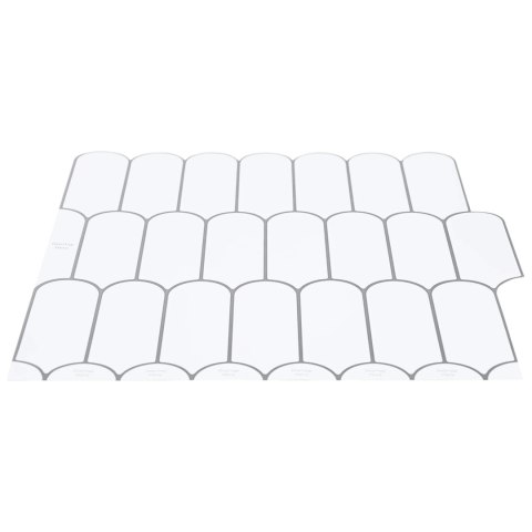 VidaXL Dekoracyjne naklejki 50 pcs Biały szary 30 x 30 x 0,8 cm