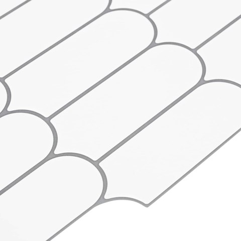 VidaXL Dekoracyjne naklejki 50 pcs Biały szary 30 x 30 x 0,8 cm