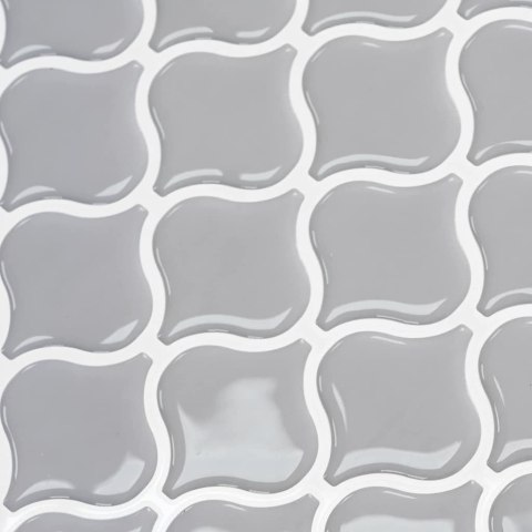 VidaXL Dekoracyjne naklejki 50 pcs Szary 27 x 27 x 0.8 cm