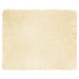 SZTUCZNY DYWAN SKÓRZANY TAFALLA KREMOWY 200X280CM