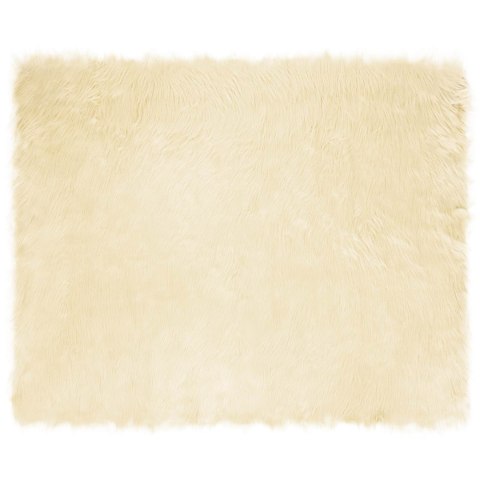 SZTUCZNY DYWAN SKÓRZANY TAFALLA KREMOWY 200X280CM