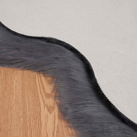 SZTUCZNY DYWAN SKÓRZANY TAFALLA ANTRACYT 50X80CM