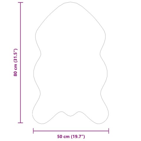 SZTUCZNY DYWAN SKÓRZANY TAFALLA ANTRACYT 50X80CM
