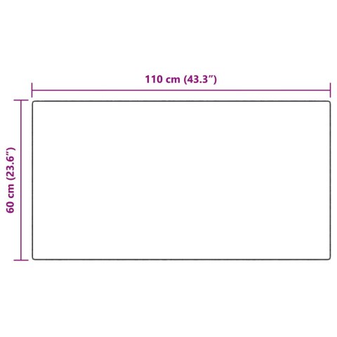 SZTUCZNY DYWAN SKÓRZANY TAFALLA ANTRACYT 60X110CM