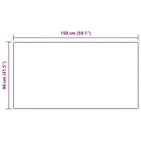 SZTUCZNY DYWAN SKÓRZANY TAFALLA ANTRACYT 80X150CM