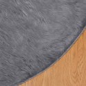 SZTUCZNY DYWAN SKÓRZANY TAFALLA ANTRACYT Ø 120CM