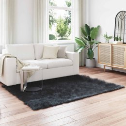 SZTUCZNY DYWAN SKÓRZANY TAFALLA CZARNY 120X170CM