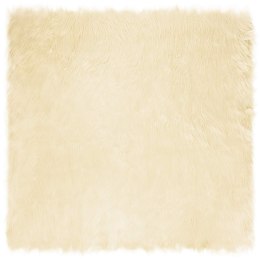 SZTUCZNY DYWAN SKÓRZANY TAFALLA KREMOWY 240X240CM