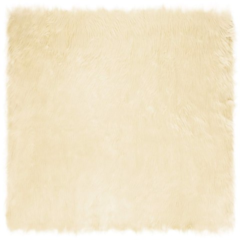 SZTUCZNY DYWAN SKÓRZANY TAFALLA KREMOWY 240X240CM