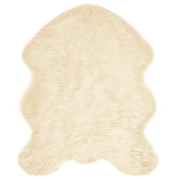 SZTUCZNY DYWAN SKÓRZANY TAFALLA KREMOWY 50X80CM