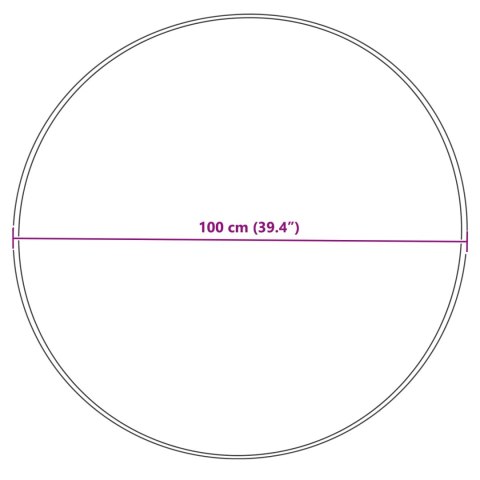 SZTUCZNY DYWAN SKÓRZANY TAFALLA KREMOWY Ø 100CM