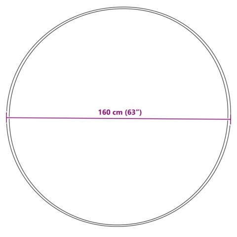 SZTUCZNY DYWAN SKÓRZANY TAFALLA KREMOWY Ø 160CM