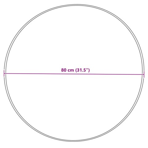 SZTUCZNY DYWAN SKÓRZANY TAFALLA KREMOWY Ø 80CM