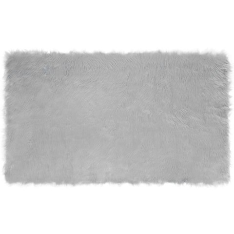 SZTUCZNY DYWAN SKÓRZANY TAFALLA SZARY 100X200CM