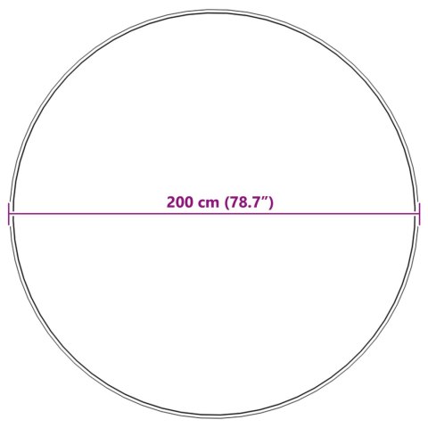 DYWAN Z SZTUCZNEGO KRÓLIKA OLITE ANTRACYT 200X200X2CM