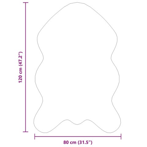 DYWAN Z SZTUCZNEGO KRÓLIKA OLITE CIEMNOSZARY 80X120CM