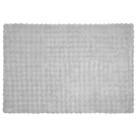 VidaXL Koc z futra sztucznego królika 4 pcs Szary 150 x 220 cm