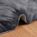 SZTUCZNY DYWAN SKÓRZANY TAFALLA ANTRACYT 80X120CM