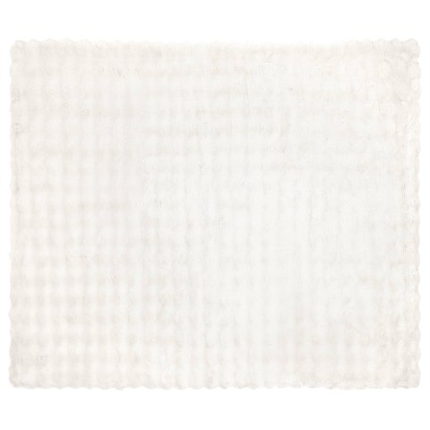 VidaXL Koc z futra sztucznego królika 4 pcs Biały 220 x 240 cm