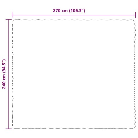 VidaXL Koc z futra sztucznego królika 4 pcs Bordeaux Czerwony