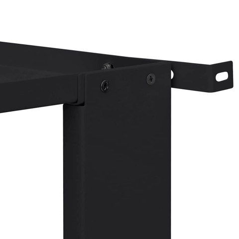 VidaXL Podstawka na Pralkę 2 pcs Czarny 64 x 55 x 32.5 cm Stal