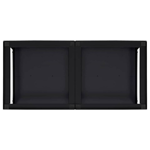 PODSTAWKA NA PRALKĘ 2 SZT CZARNY 64X55X32.5CM STAL