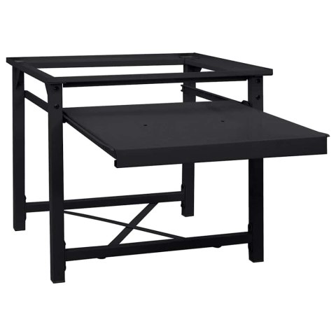 VidaXL Podstawka na Pralkę Czarny 64 x 55 x 32.5 cm Stal