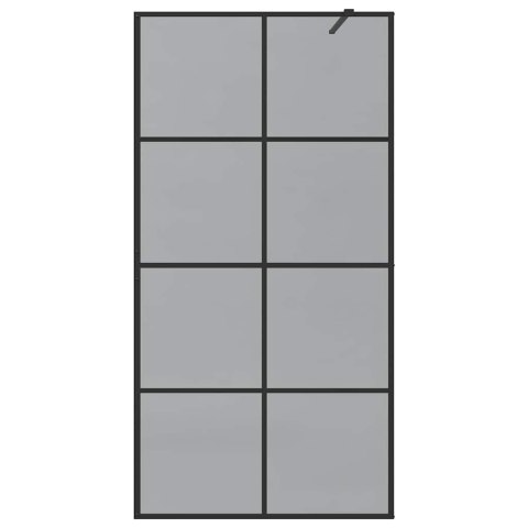VidaXL Ściana prysznicowa typu walk-in Czarny 100 x 195 cm