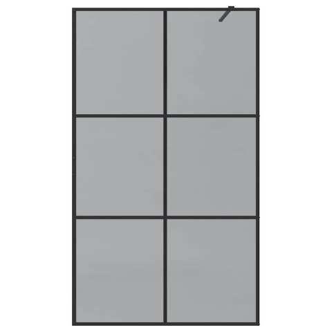 VidaXL Ściana prysznicowa typu walk-in Czarny 115 x 195 cm