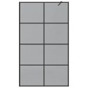 VidaXL Ściana prysznicowa typu walk-in Czarny 115 x 195 cm