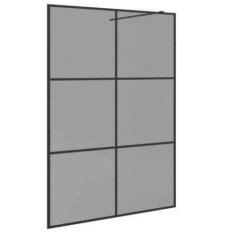 VidaXL Ściana prysznicowa typu walk-in Czarny 140 x 195 cm