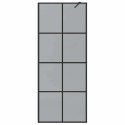 VidaXL Ściana prysznicowa typu walk-in Czarny 80 x 195 cm