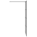 VidaXL Ściana prysznicowa typu walk-in Czarny 90 x 195 cm