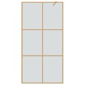 VidaXL Ściana prysznicowa typu walk-in złoty 100 x 195 cm