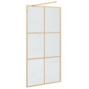 VidaXL Ściana prysznicowa typu walk-in złoty 100 x 195 cm