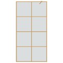 VidaXL Ściana prysznicowa typu walk-in złoty 100 x 195 cm