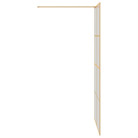 VidaXL Ściana prysznicowa typu walk-in złoty 100 x 195 cm