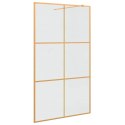 VidaXL Ściana prysznicowa typu walk-in złoty 115 x 195 cm