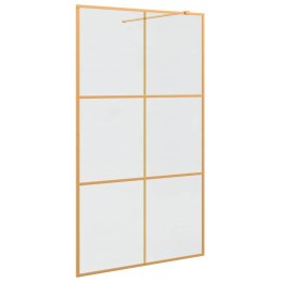 VidaXL Ściana prysznicowa typu walk-in złoty 115 x 195 cm
